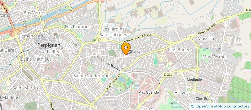 localisation de l'entreprise SOFICADRE 1 à PERPIGNAN