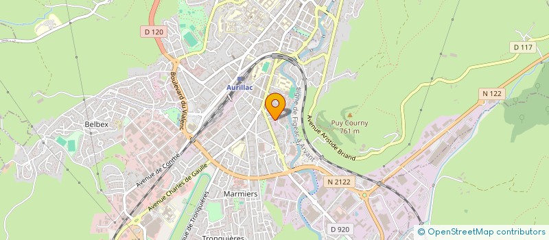 localisation de l'entreprise SOFICAN à AURILLAC