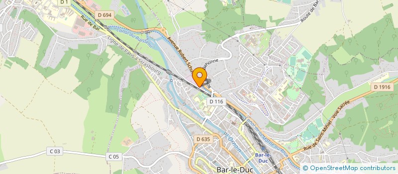 localisation de l'entreprise SOFICO à BAR-LE-DUC