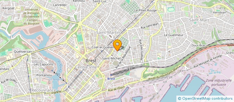 localisation de l'entreprise SOFICOL à BREST