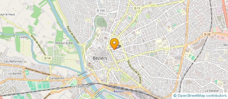localisation de l'entreprise SOFICOLEAD à BEZIERS