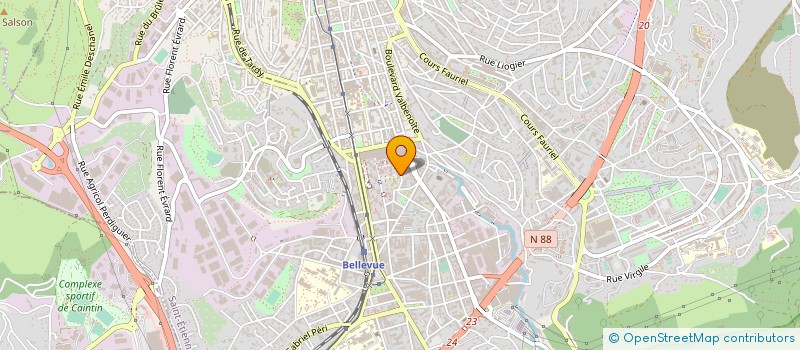 localisation de l'entreprise SOFICOM à SAINT-ETIENNE