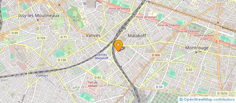 localisation de l'entreprise SOFIDAL à MALAKOFF
