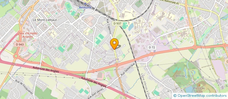 localisation de l'entreprise SOFIDAP à BETHUNE