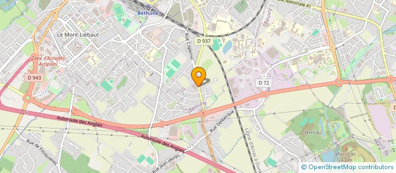 localisation de l'entreprise SOFIDEALS à BETHUNE
