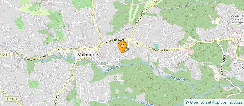 localisation de l'entreprise SOFIDEC à VALBONNE