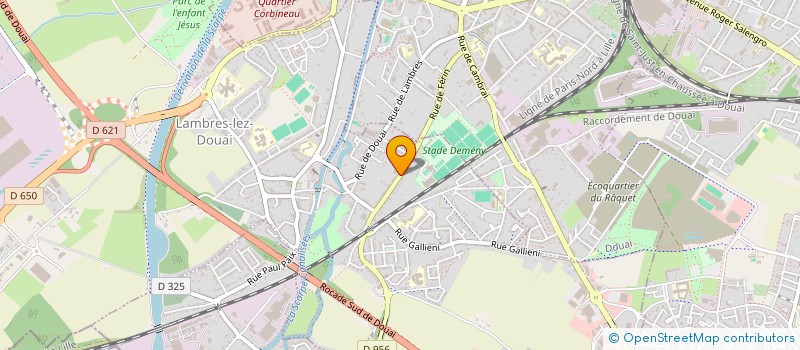 localisation de l'entreprise SOFIDEF à DOUAI