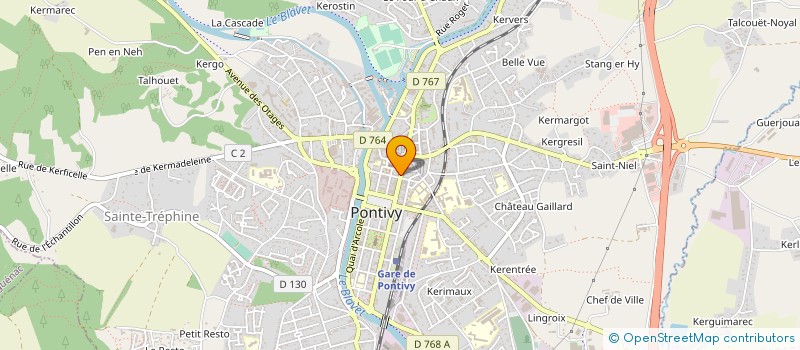 localisation de l'entreprise SOFIDENE à PONTIVY