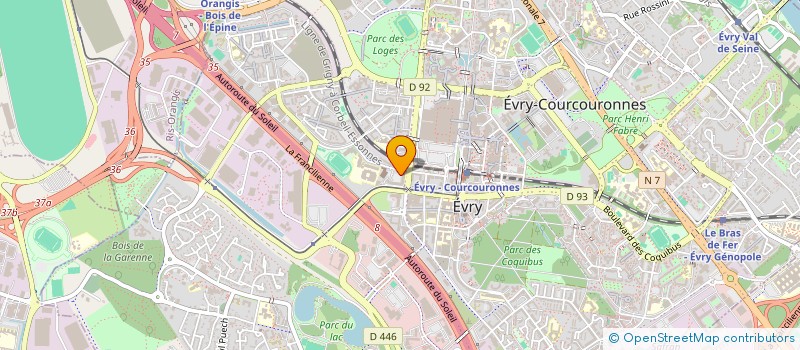 localisation de l'entreprise SOFIDY FINANCEMENT à EVRY-COURCOURONNES