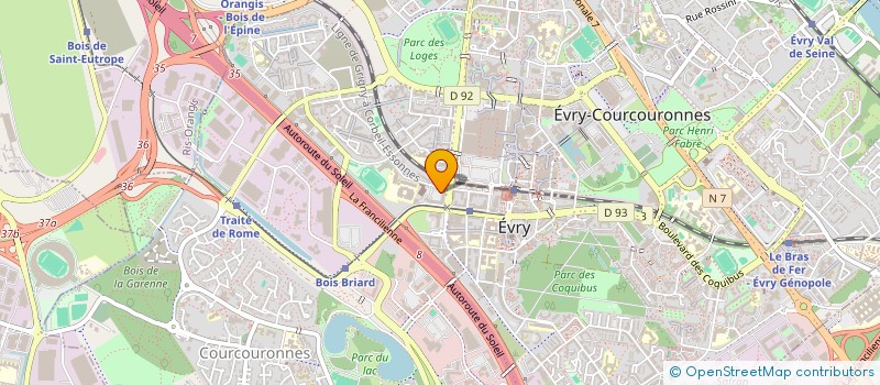 localisation de l'entreprise SOFIDY ICE  EVRY-COURCOURONNES