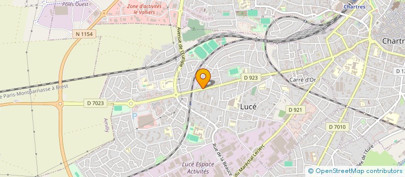 localisation de l'entreprise SOFIECO à LUCE