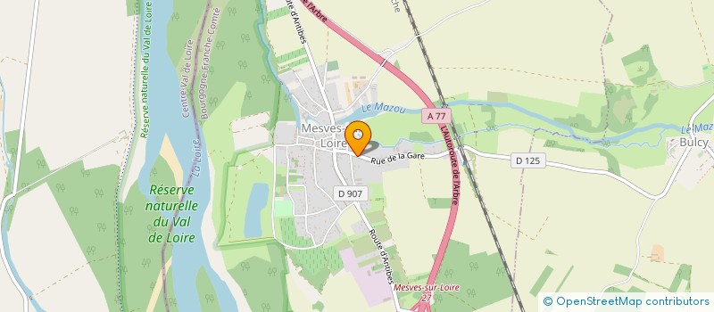 localisation de l'entreprise SOFIGA à MESVES-SUR-LOIRE