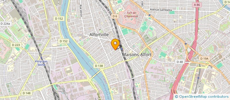 localisation de l'entreprise SOFIGAINE à ALFORTVILLE