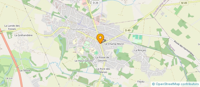 localisation de l'entreprise SOFIGI à TREILLIERES