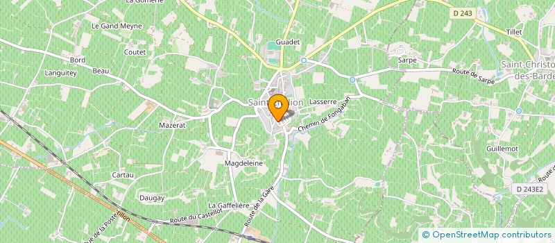 localisation de l'entreprise SOFIGREG à SAINT-EMILION