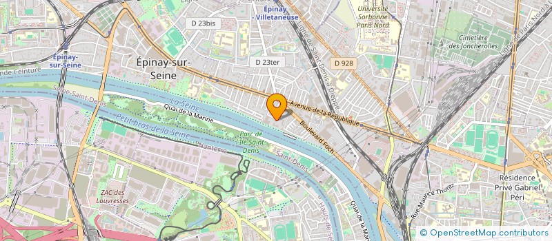 localisation de l'entreprise SOFILAD à EPINAY-SUR-SEINE