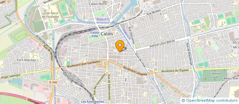 localisation de l'entreprise SOFILEC  CALAIS