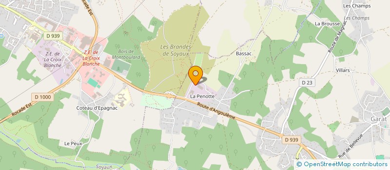 localisation de l'entreprise SOFILEC  GARAT