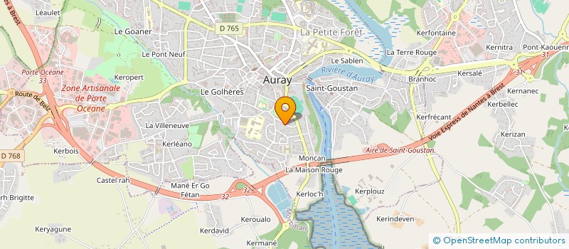 localisation de l'entreprise SOFILEM à AURAY