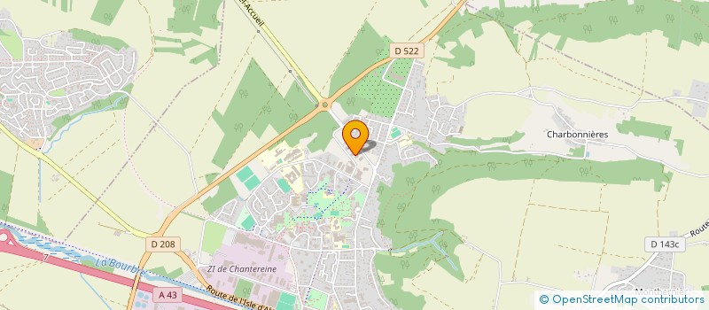 localisation de l'entreprise SOFILEM  BOURGOIN-JALLIEU