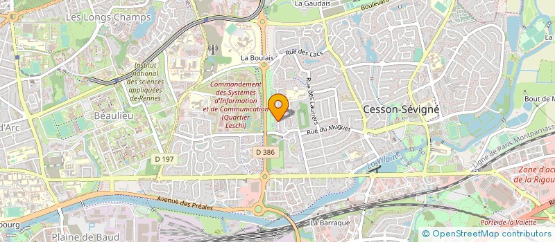 localisation de l'entreprise SOFILEM  CESSON-SEVIGNE