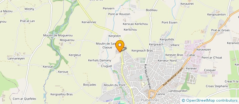 localisation de l'entreprise SOFILHO  PLABENNEC