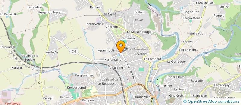 localisation de l'entreprise SOFILORALANE à QUIMPERLE