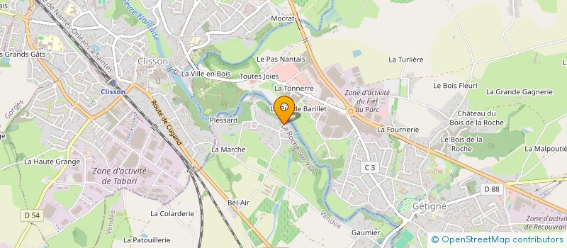 localisation de l'entreprise SOFILU 2 à CUGAND