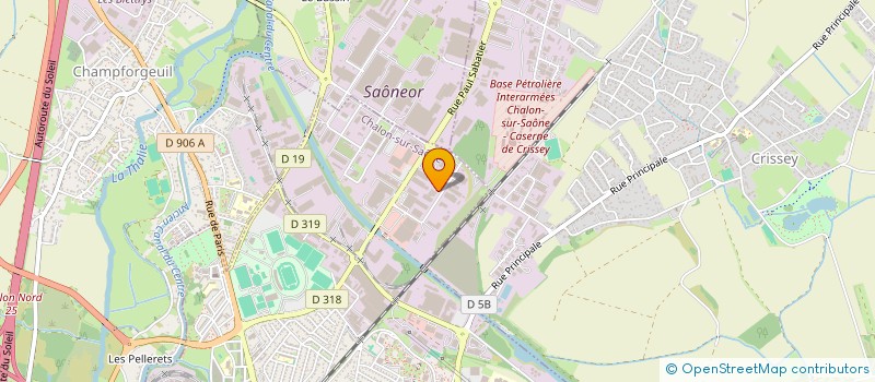 localisation de l'entreprise SOFIM SUD  CHALON-SUR-SAONE