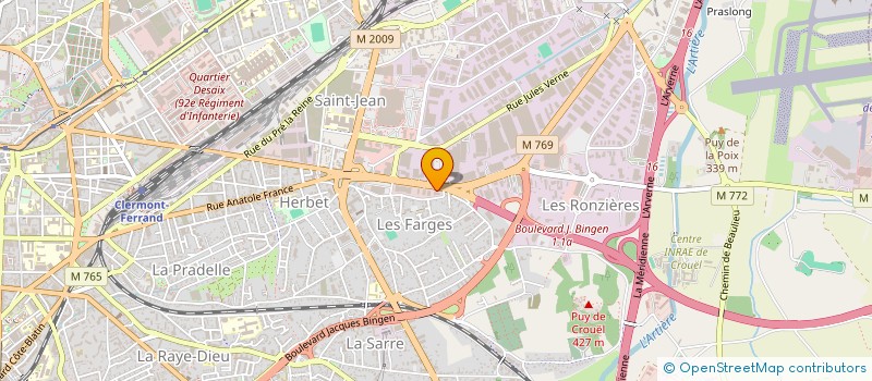 localisation de l'entreprise SOFIMAC  CLERMONT-FERRAND