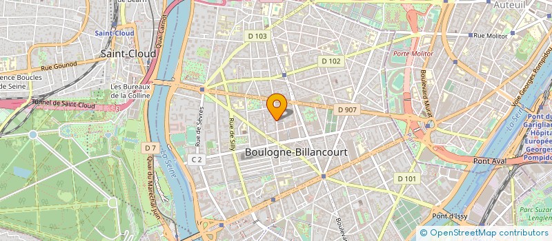 localisation de l'entreprise SOFIMAL à BOULOGNE-BILLANCOURT