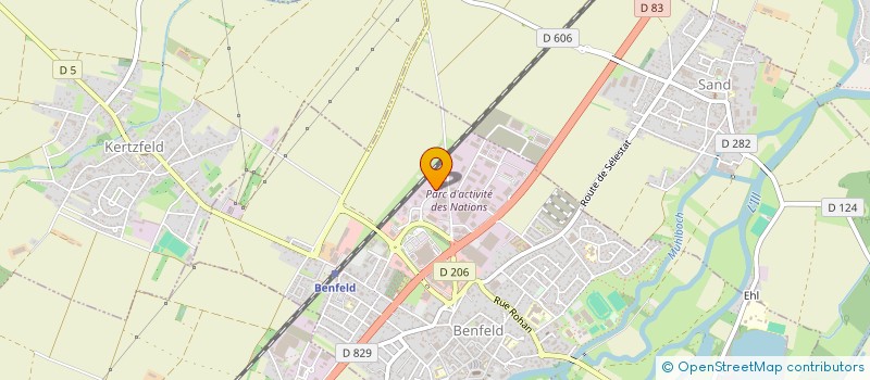 localisation de l'entreprise SOFIMAT à BENFELD