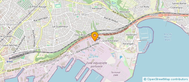localisation de l'entreprise SOFIMIM à BREST