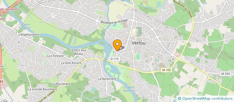 localisation de l'entreprise SOFIMMO 7  VERTOU