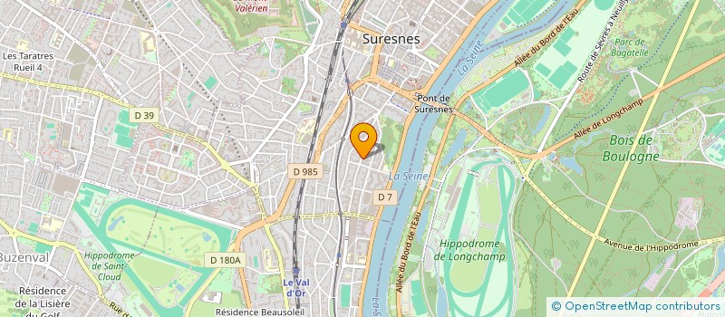 localisation de l'entreprise SOFINA  SURESNES
