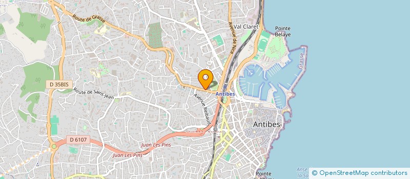 localisation de l'entreprise SOFINA à ANTIBES