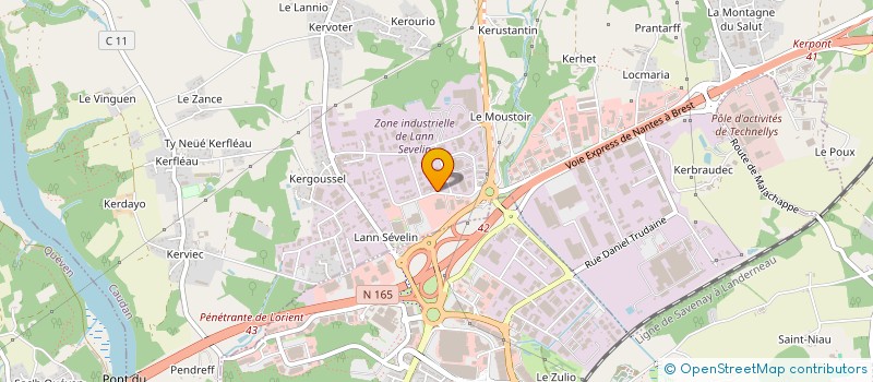 localisation de l'entreprise SOFINAME  CAUDAN