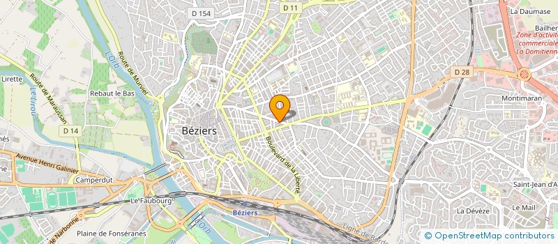 localisation de l'entreprise SOFINDEP à BEZIERS
