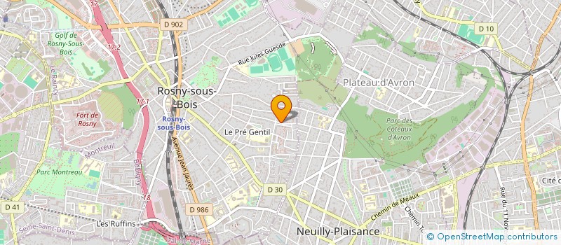 localisation de l'entreprise SOFINEIL CONSULTING à ROSNY-SOUS-BOIS
