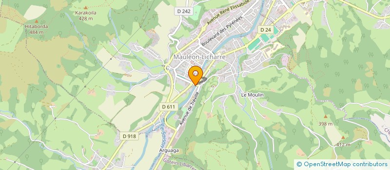 localisation de l'entreprise SOFINELEC à MAULEON-LICHARRE