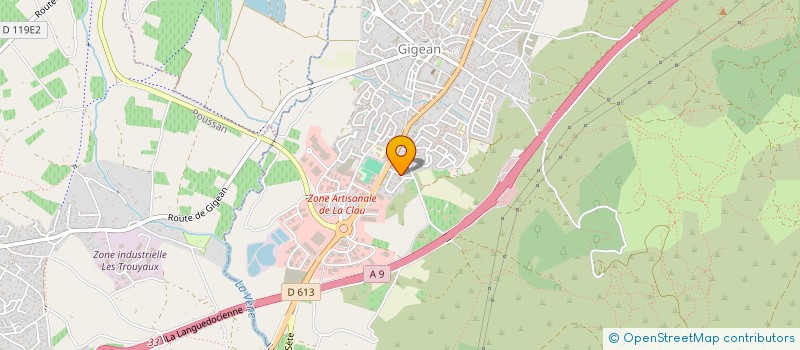 localisation de l'entreprise SOFINES  GIGEAN