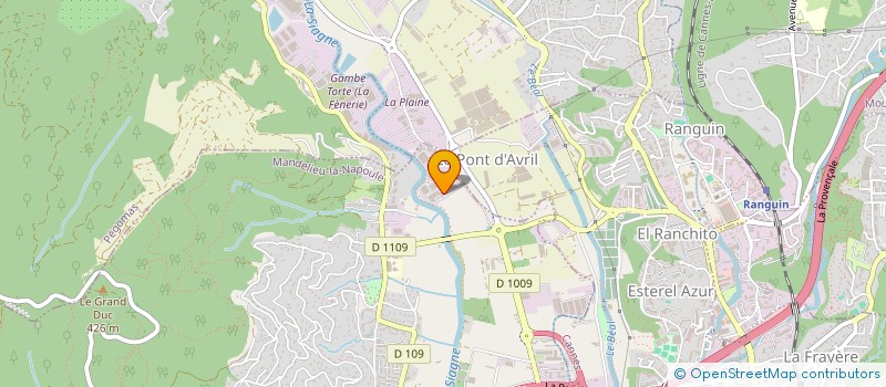 localisation de l'entreprise SOFINFILS  MANDELIEU-LA-NAPOULE