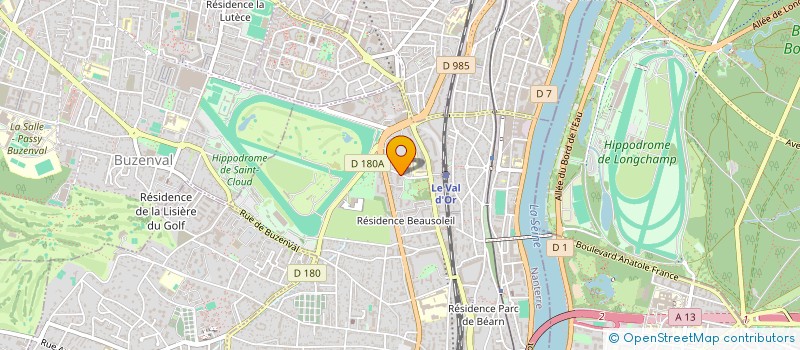 localisation de l'entreprise SOFINFRA-SOCIETE FRANCAISE POUR LES INFRASTRUCTURES à SAINT-CLOUD
