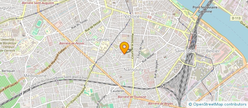 localisation de l'entreprise SOFINGEST à BORDEAUX