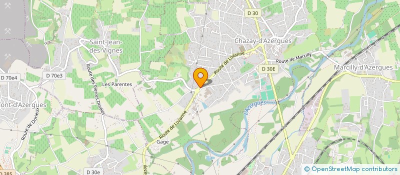 localisation de l'entreprise SOFINGOR à CIVRIEUX D'AZERGUES