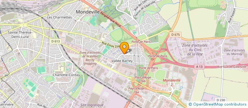 localisation de l'entreprise SOFINOREL à MONDEVILLE