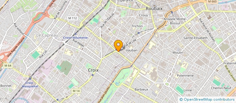 localisation de l'entreprise SOFINOREX à ROUBAIX