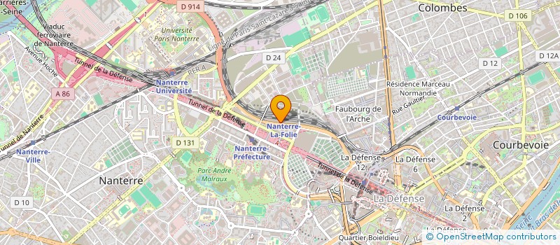 localisation de l'entreprise SOFIPA STE FIN PART BAT TP à NANTERRE
