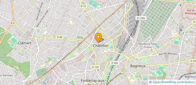 localisation de l'entreprise SOFIPAR à CHATILLON