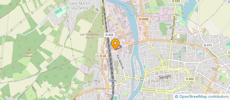 localisation de l'entreprise SOFIREST  SENS